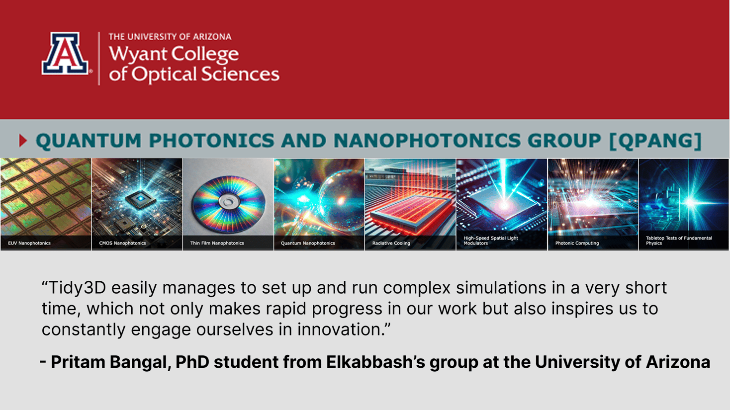 University of Arizona’s Quantum Nano-photonics Group Pushes Boundaries ...