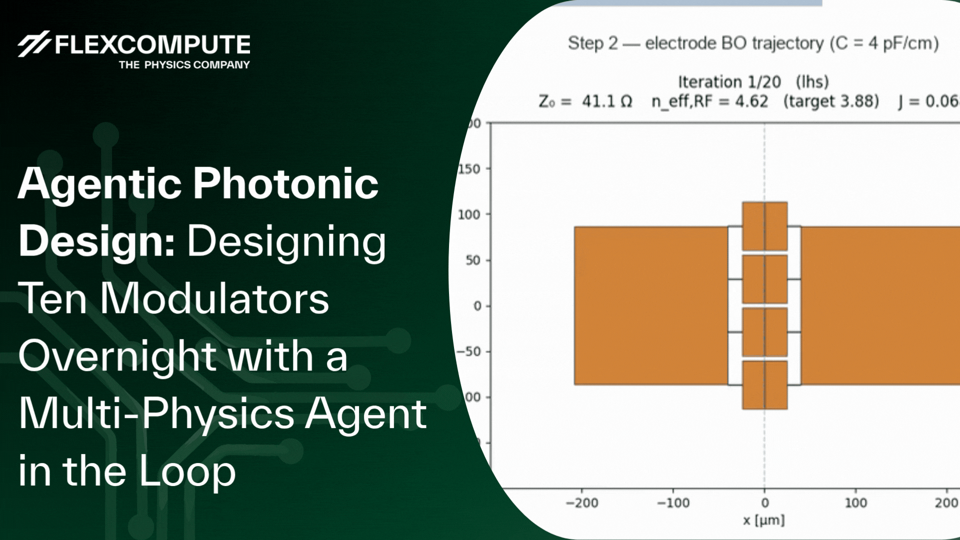 Agentic Photonic Design: Designing Ten Modulators Overnight with a Multi-Physics Agent in the Loop