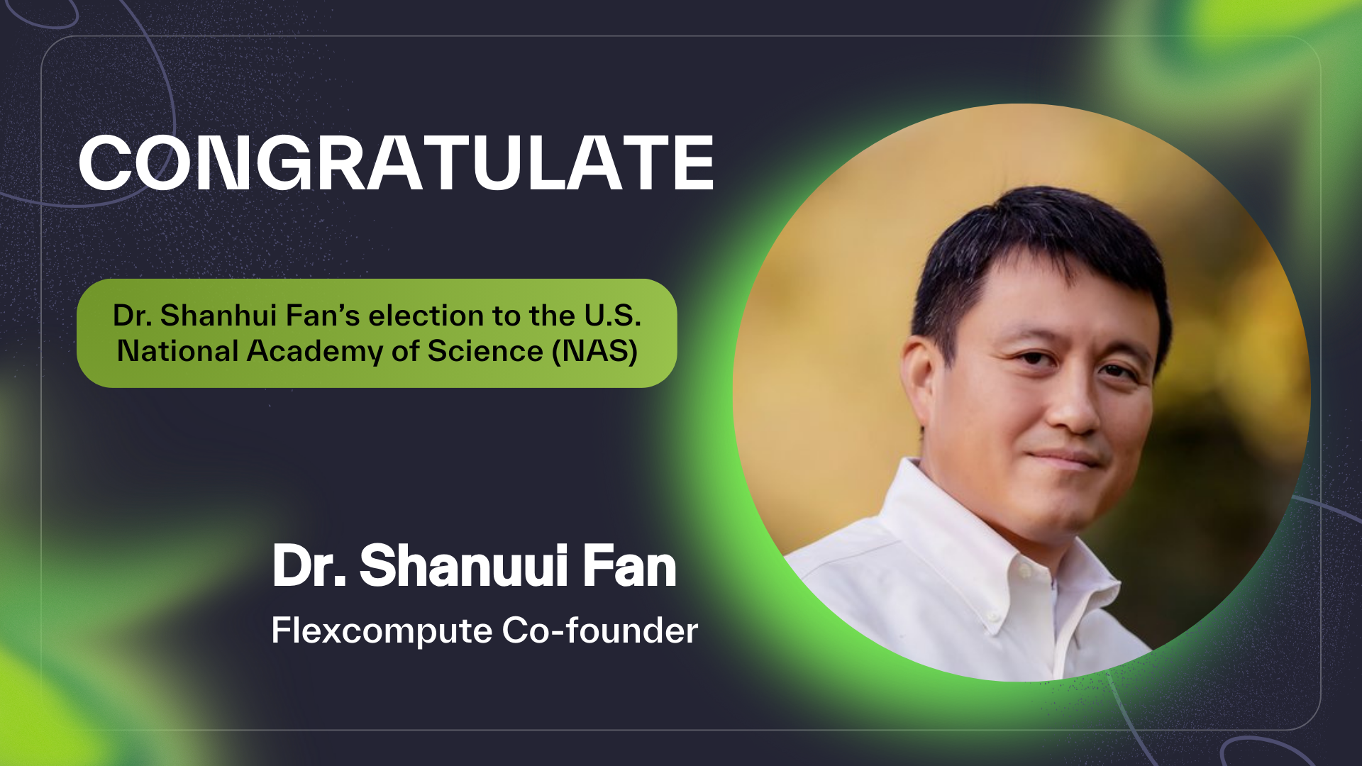 Flexcompute Co-founder Dr. Shanhui Fan Elected to National Academy of Science