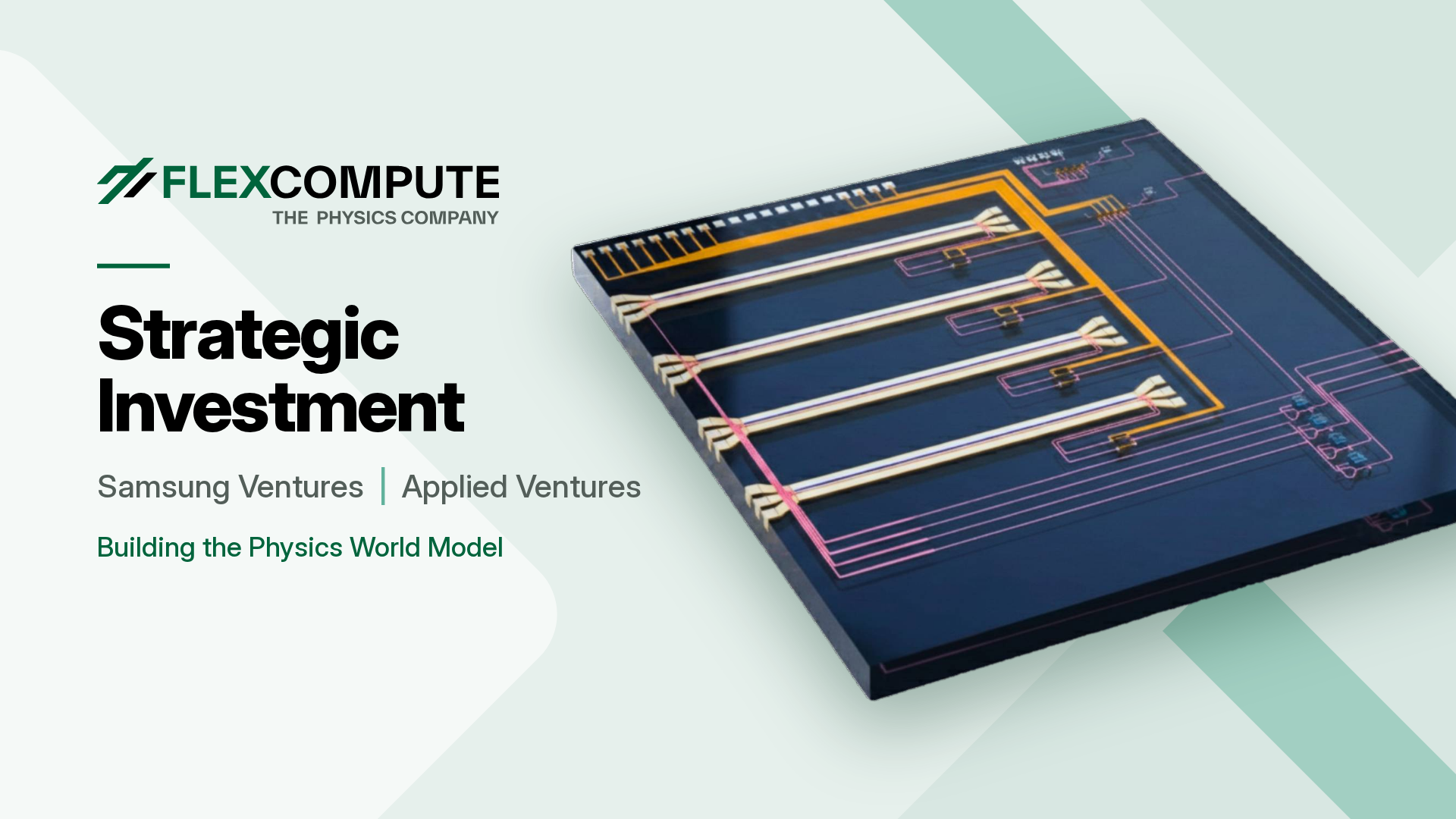 Flexcompute Raises Strategic Investment From Samsung Ventures and Applied Ventures to Build the Physics World Model