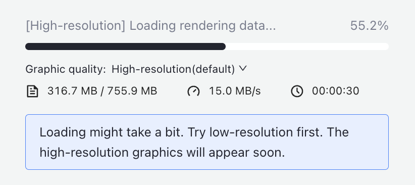 https://hs.flexcompute.com/hubfs/Flow360%20release-25.8/Progress%20info%20when%20loading%203D%20data.png