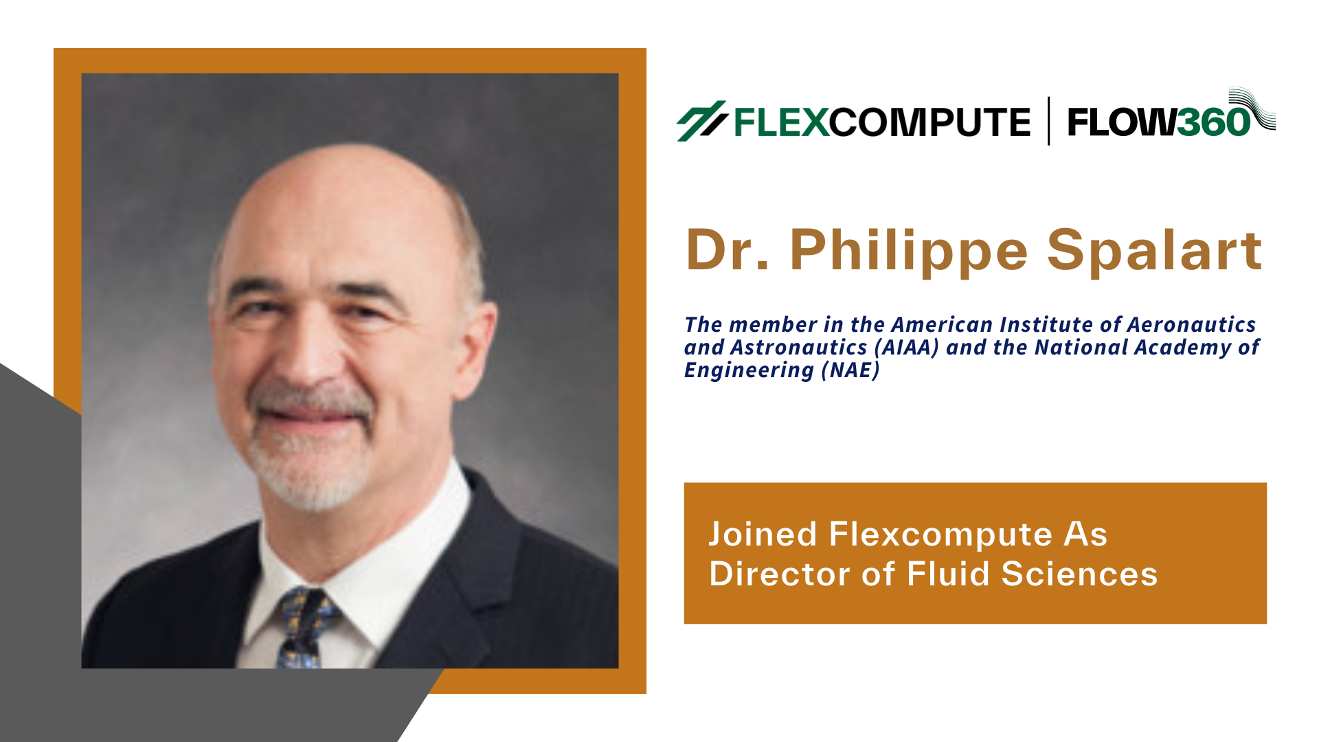 Philippe Spalart Named Director of Fluid Sciences at Flexcompute
