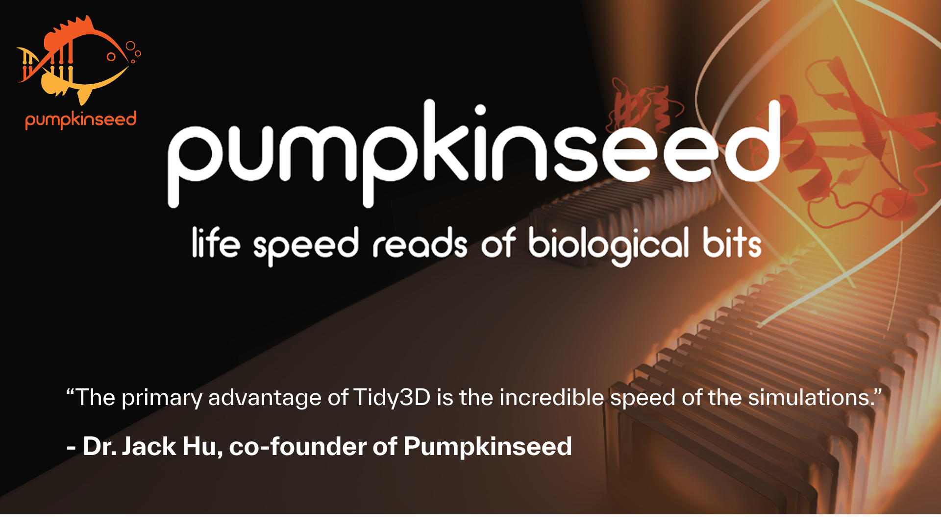 Pumpkinseed’s Protein Sequencing Innovation with Tidy3D's Nanophotonic Simulations